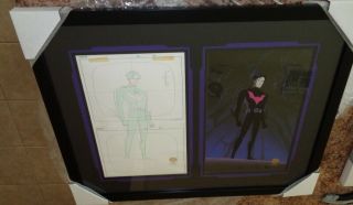 Batman Beyond Animated Series Terry Mcguiness Oversized Cel W Drawing