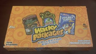 2015 Topps Wacky Packages Collector Edition Factory Hobby Box.