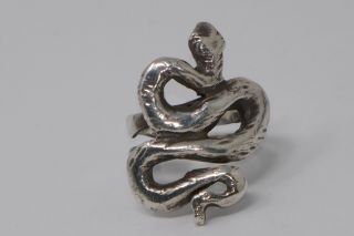 Robert Lee Morris For Elizabeth And James Snake Serpent Sterling Silver Ring