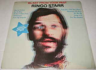 Beatles Ringo Starr Blast From Your Past 75 Lp W/ Star Sticker A Beauty