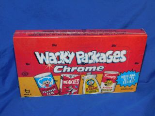 2014 Topps Wacky Packages Chrome Box - 24 Packs Rare