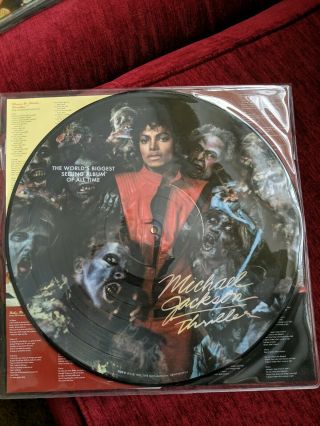 Michael Jackson Thriller Picture Disc Vinyl Lp Commemorative Special Edition Usa