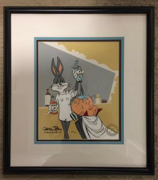 Warner Bros Chuck Jones Signed Le Cel “rabbit Of Seville Ii” Bugs Bunny 497/500