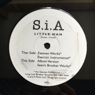 S.  I.  A Little Man Long Lost Brother Records 2000 Uk Vinyl 12” Garage Exemen