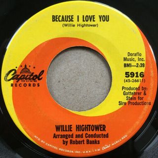 Willie Hightower Because I Love You Northern Soul 45 Hear