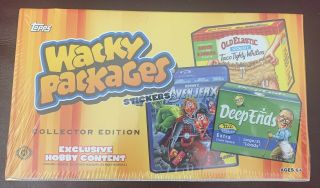 2013 Wacky Packages Stickers Collector Edition Hobby Box 14 Packs