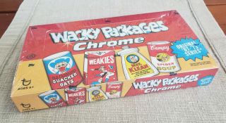 2014 Topps Wacky Packages Chrome Trading Cards Hobby Box