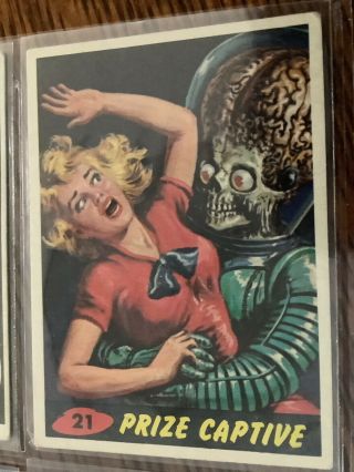 1962 Mars Attacks Trading Card 21