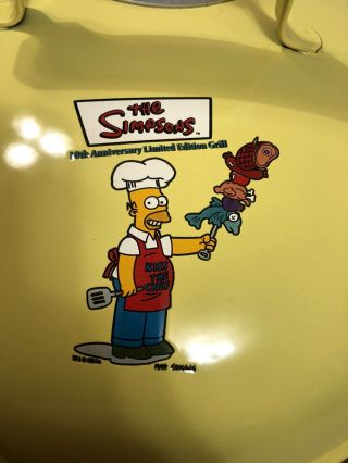 The Simpsons Weber Charcoal BBQ Grill 10th Anniversary Smoky Joe 2