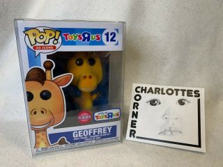 Funko Pop Toys R Us 12 Geoffrey The Giraffe Flocked Exclusive With Protector