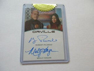 The Orville Season One Robert Picardo & Molly Hagan Dual Autograph Card Season 1