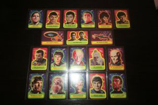 1976 Topps Star Trek Near Gum Sticker Set - Includes 1