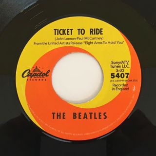 The Beatles / Ticket To Ride & Yes It Is / RSD 2011 45 w/ PS / 3