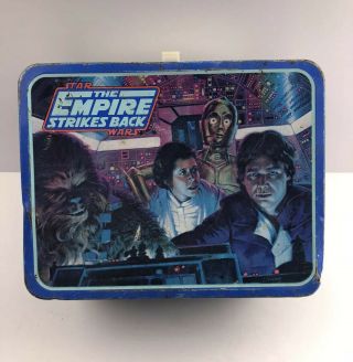Vintage 1980’s Star Wars The Empire Strikes Back Thermos Lunch Box Yoda
