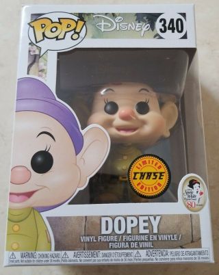 Funko Pop Disney Snow White & The Seven Dwarfs Dopey Chase Pop 340 $ale