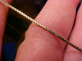 1970s Retro 14k Solid Yellow Gold Serpentine/curb Link Chain 16 " 2.  5 Grams