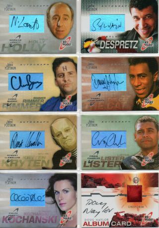 Red Dwarf - Autograph & Costume Relic Card Selection Nm Futera 2002