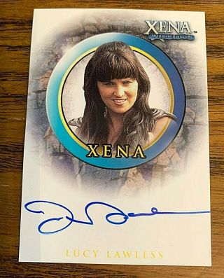 Xena Warrior Princess A14 Lucy Lawless Auto Card Autograph Nm