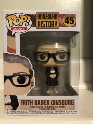 Funko Pop Icons Justice Ruth Bader Ginsburg - 45 W Pop Protector