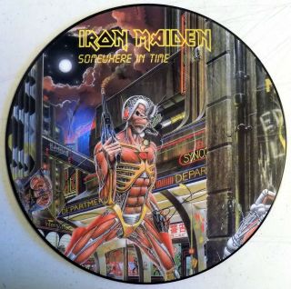 Iron Maiden - Somewhere In Time - 12 " Picture Disc Lp - Holland -