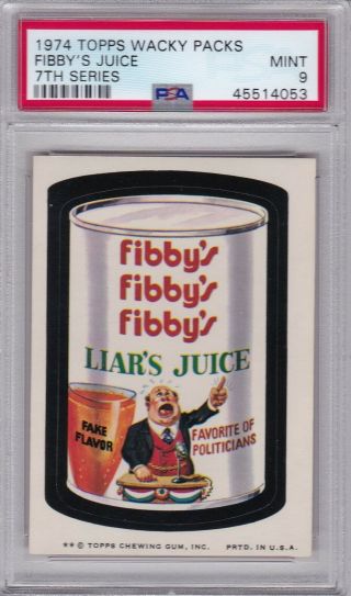 1974 Topps Wacky Packages Fibby 