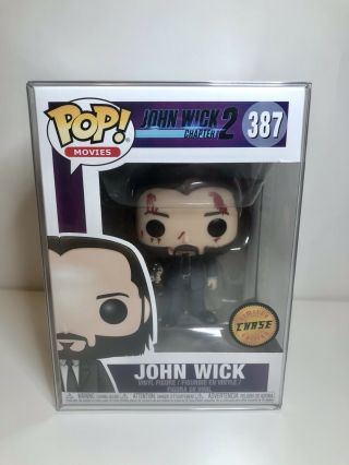 Funko Pop Movies John Wick Chapter 2 John Wick 387 (chase) With Pop Protector