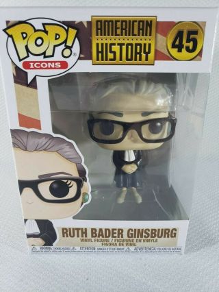 Funko Pop Ruth Bader Ginsburg Scotus Supreme Court American Icons 45 Rbg Rip