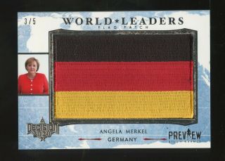 2020 Decision Preview Benchwarmer World Leaders Flag Patch Angela Merkel 3/5