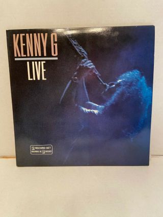 1989 Kenny G Live 2xlp Arista Al - 8613 Smooth Jazz Ex/nm