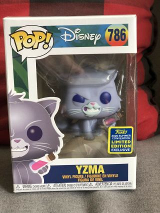 Funko Pop Disney Emperors Groove Yzma Cat 2020 Sdcc Shared Exclusive