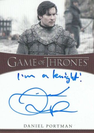 Game Of Thrones The Complete Series - Daniel Portman Inscription Autograph 2