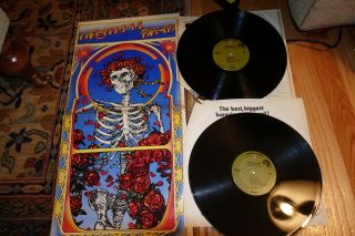 Grateful Dead Skull And Roses Album Vinyl Record 2ws 1935 Play L@@k