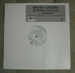 Britney Spears Me Against The Music Madonna Vinyl Record 2003 Orig
