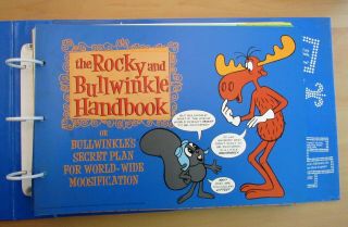 Rare Jay Ward Collectible Design Book " The Rocky And Bullwinkle Handbook " 100 Pg