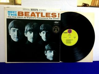 Meet The Beatles 1969 Capitol Record Club Green Label Vg,  /vg,