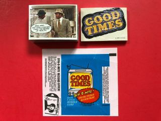 Topps Good Times Trading Card Set & Sticker Set With Wrapper 1970 