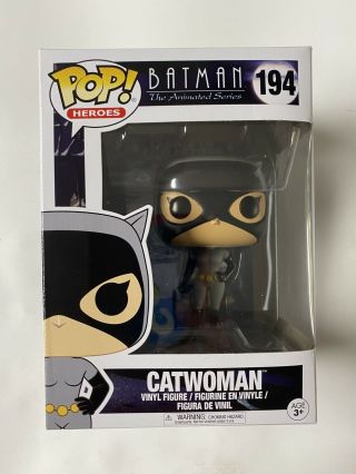 Funko Pop Dc Heroes Catwoman 194 Batman The Animated Series 2017 Vaulted