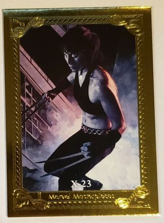 2020 Marvel Masterpieces Gold Gallery X - 23 X 23.  95/99