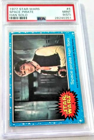 1977 Star Wars - Han Solo - Space Pirate 4 - Psa 9 (st)