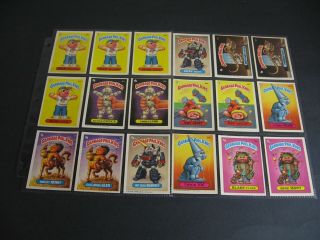 1986 Garbage Pail Kids Series 3 Os3 88 Card Complete Set - Variation Backs - Ex/nm