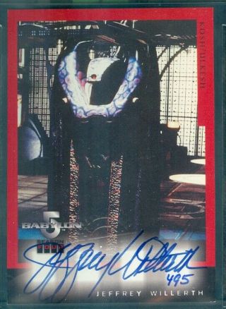 Babylon 5 Season 4 (a 8) Jeffrey Willerth As Kosh/ulkesh Autograph Card