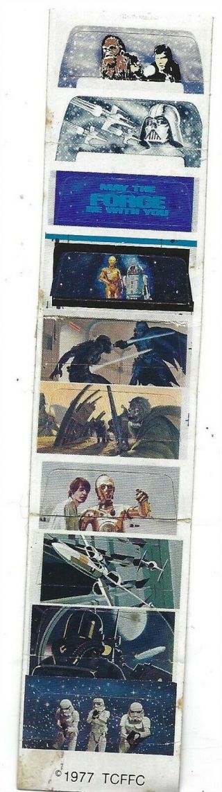 Star Wars Vintage Rare Texas Instruments Watch Face Decal Sheet (1977)