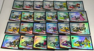 Mario Kart Wii Complete Set Of All 24 Foil Cards -