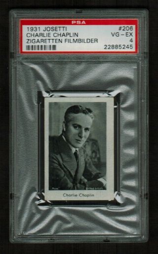 Psa 4 Charlie Chaplin 1931 Josetti Cigarette Card 206