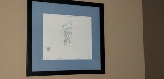 The Art Of Futurama " Amy Wong " Production Sketch W Fox Studios =no Reserve=