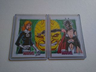 Sean Moore Women Of Marvel Series 2 Sketch Card Puzzle Invisible Woman