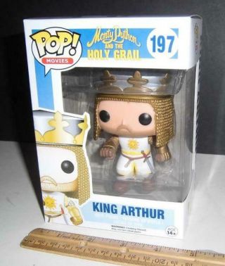 Funko Pop Monty Python Holy Grail King Arthur 197 - Vaulted Classic Movie