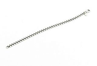 TIFFANY & CO.  925 Silver - Vintage Minimalist Square Link Chain Bracelet - B8224 2