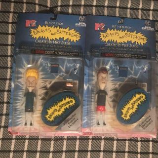 Figure Beavis And Butt - Head Glow In The Dark Toy Hobby Character Goods 2 Set