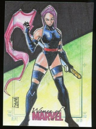 2013 Women Of Marvel Series 2 Sketch Card By William Allan Reyes